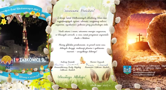 życzenia wielkanocne Burmistrza Ząbkowic Śląskich