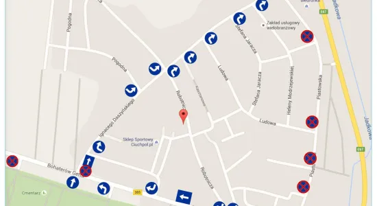 mapa rejon cmentarza