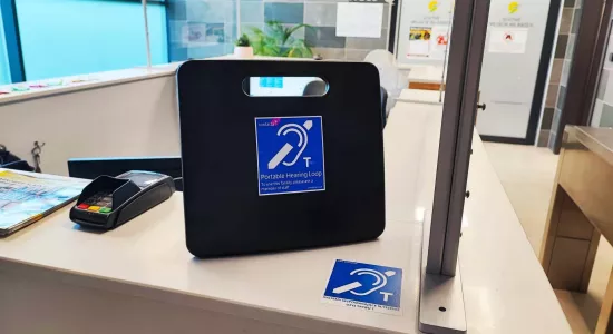 pętla indukcyjna w Słonecznym Parku Wodny