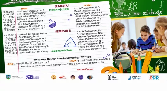 uniwersytet dziecięcy harmonogram 201