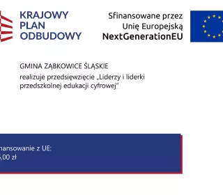 logotypy programów Krajowego Planu Odbudowy oraz Unii Europejskiej