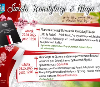 Święto Konstytucji 3 maja w Ząbkowicach Śląskich - program obchodów