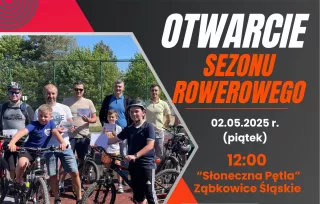 plakat promujący rekreacyjny rajd rowerowy trasą "Słonecznej Pętli"