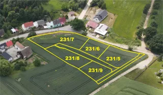 *wizualizacja granic działek ma charakter poglądowy