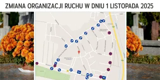 zmiana organizacji ruchu w rejonie cmentarza
