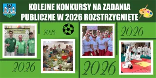 KONKURSY na realizację zadań publicznych  w zakresie wspierania i upowszechniania kultury fizycznej i sportu oraz wspierania i upowszechniania kultury i sztuki