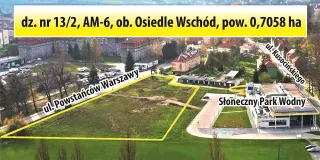 działka przy basenie kafelek