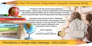 grafika na rozpoczęcie roku skzolnego 2021-22