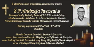 kondolencje Andrzej Iwaszuk