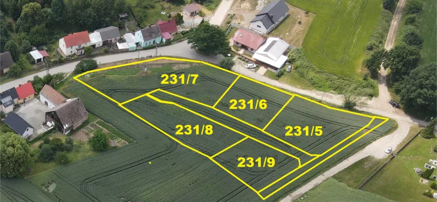 *wizualizacja granic działek ma charakter poglądowy