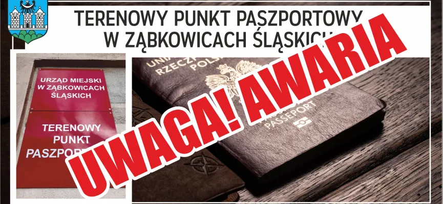 Terenowy Punkt Paszportowy w Ząbkowicach Śląskich wyłączony z obsługi