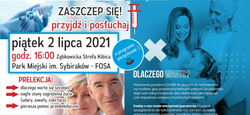 plakat promocja szczepień seniorzy