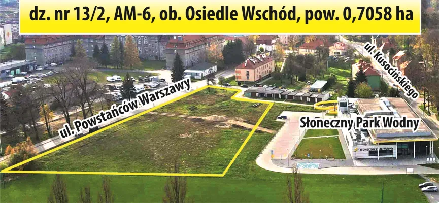 działka przy basenie kafelek