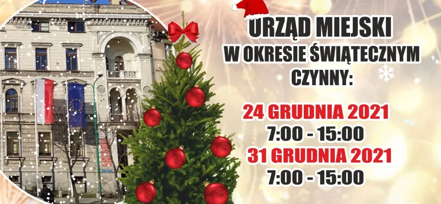 PRACUJEMY W ŚWIĘTA 2021 kafelek news