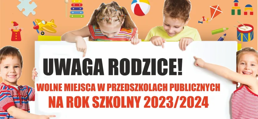 wolne miejsca w przedszkolach 2023-2024 kafelek