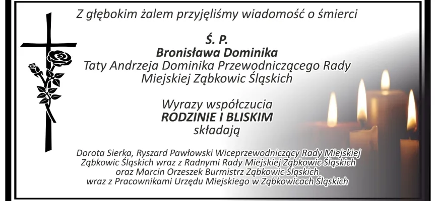 kondolencje Bronisław Dominik