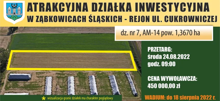 DZIAŁKA NR 7 INWETSYCYJNA PRZY CUKROWNICZEJ kafelek