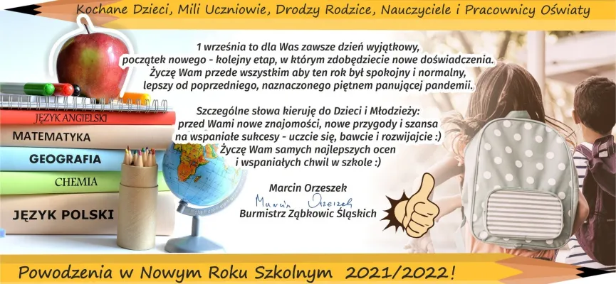 grafika na rozpoczęcie roku skzolnego 2021-22